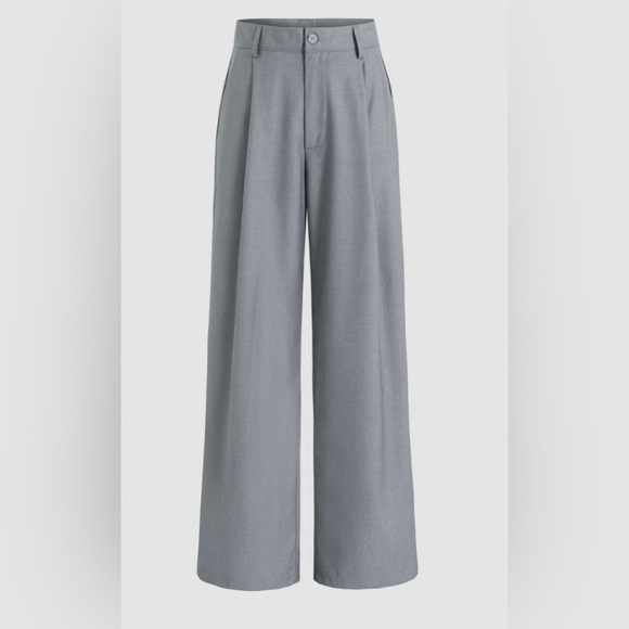 NWT Gray Cider Straight Leg/Wide Leg Trousers - Picture 1 of 5
